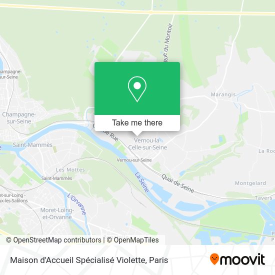 Maison d'Accueil Spécialisé Violette map
