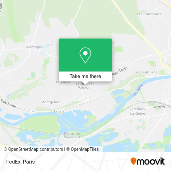 FedEx map