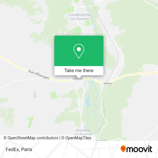 FedEx map