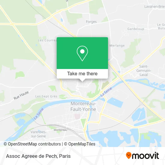 Assoc Agreee de Pech map