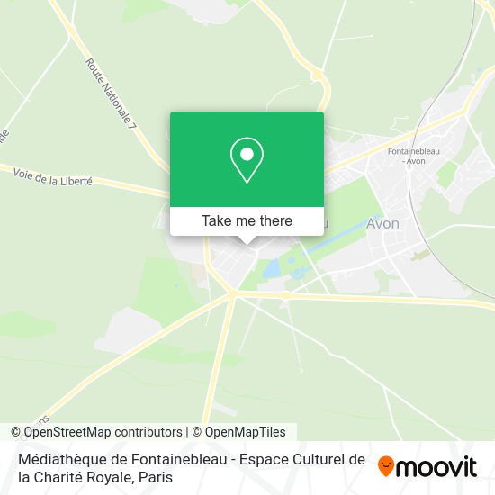 Médiathèque de Fontainebleau - Espace Culturel de la Charité Royale map