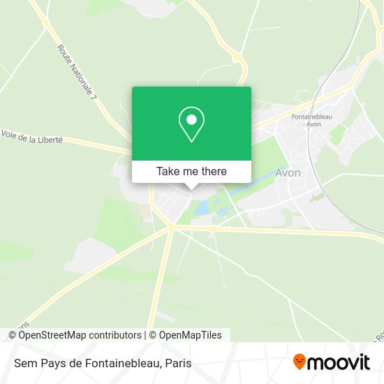 Sem Pays de Fontainebleau map