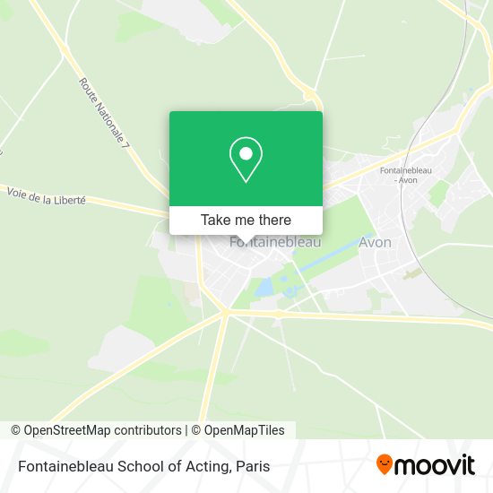 Fontainebleau School of Acting map