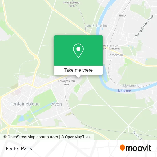 FedEx map