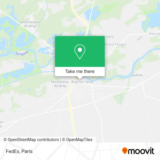 FedEx map