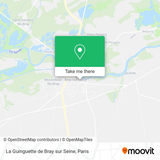 La Guinguette de Bray sur Seine map