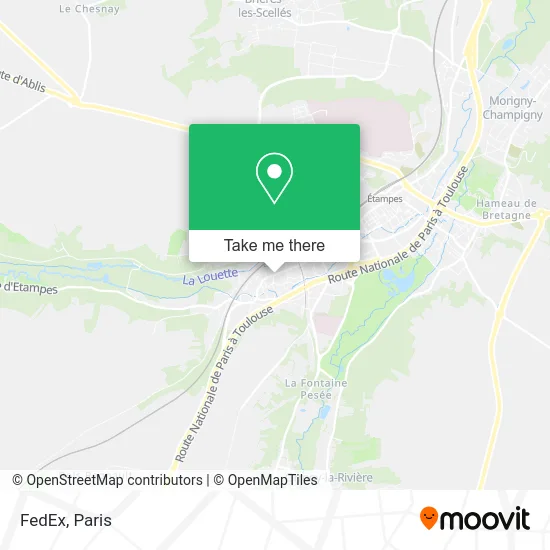 FedEx map