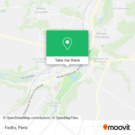FedEx map