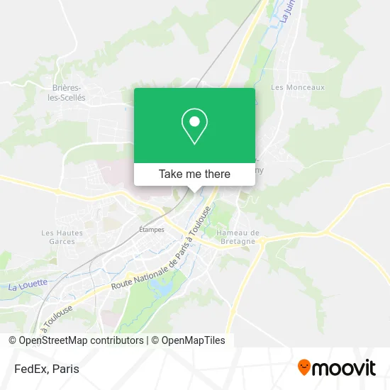 FedEx map