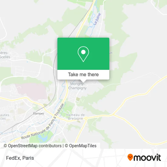 FedEx map