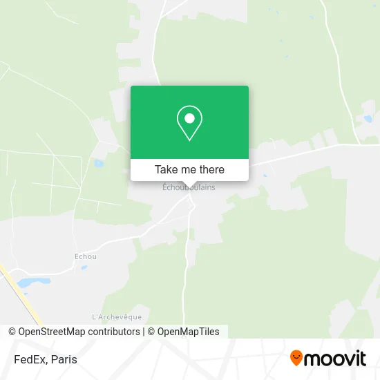 FedEx map