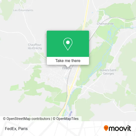 FedEx map