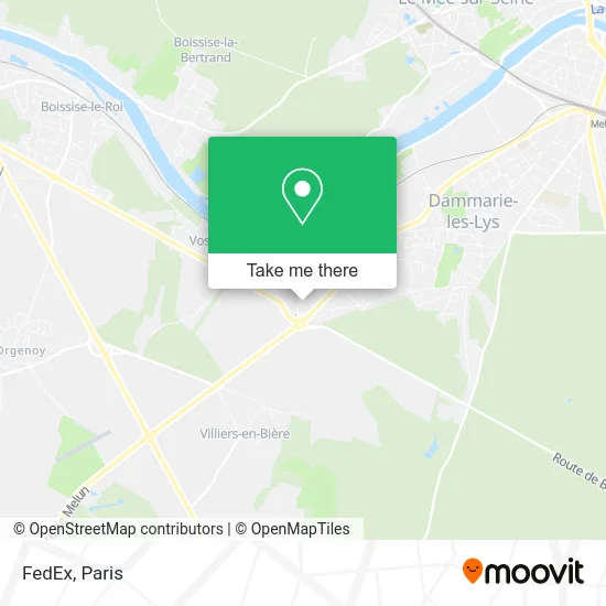FedEx map