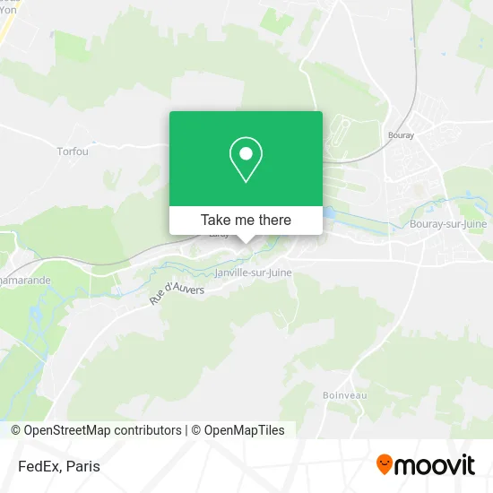FedEx map