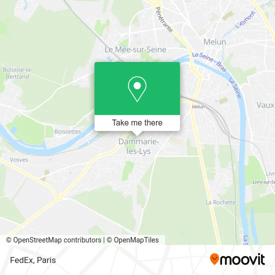 FedEx map