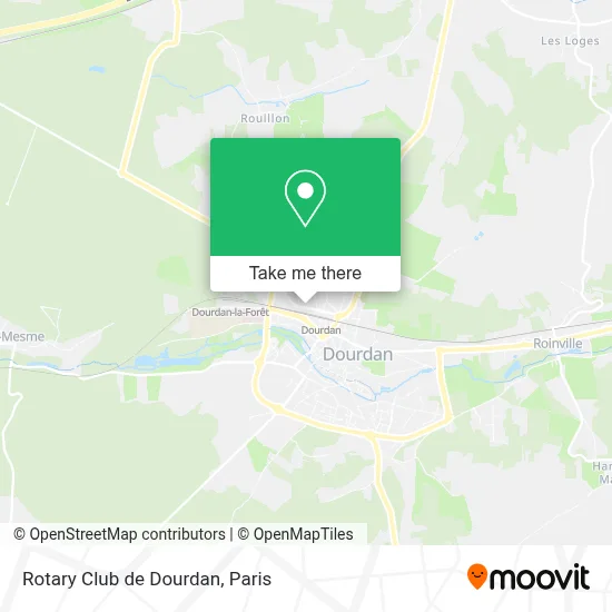 Rotary Club de Dourdan map
