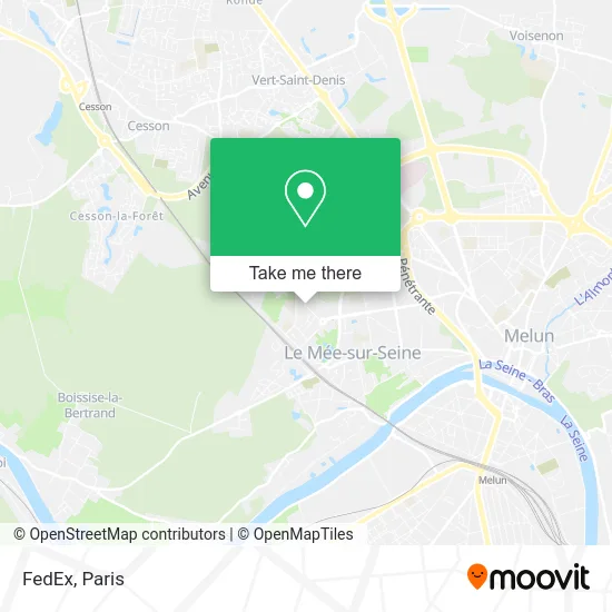 FedEx map