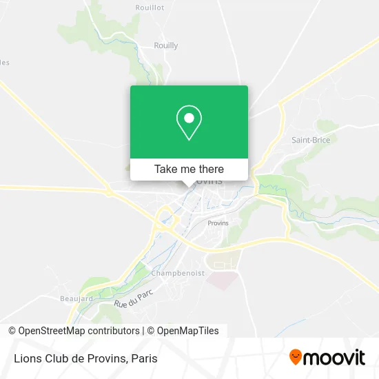 Lions Club de Provins map