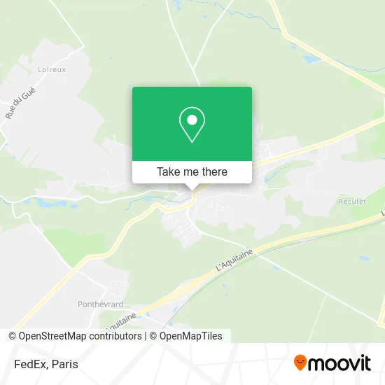 FedEx map