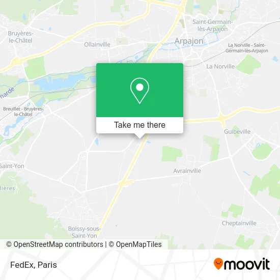 FedEx map
