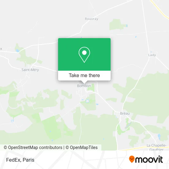 FedEx map