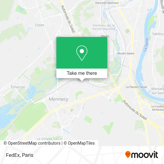 FedEx map