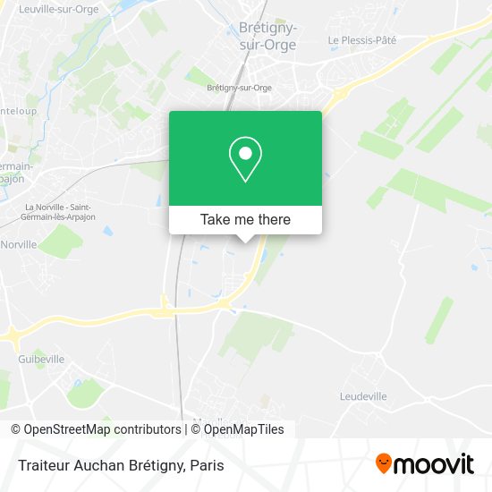 Traiteur Auchan Brétigny map