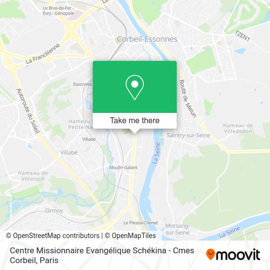 Centre Missionnaire Evangélique Schékina - Cmes Corbeil map