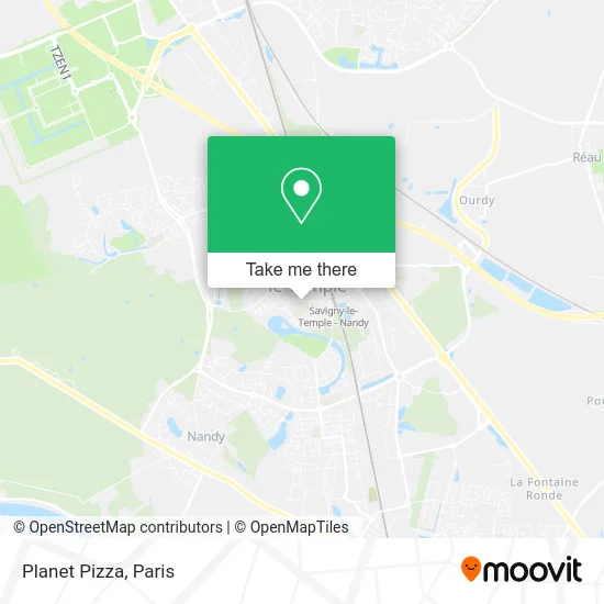 Planet Pizza map