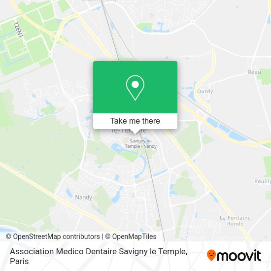 Association Medico Dentaire Savigny le Temple map