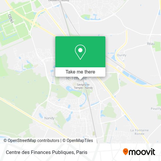 Centre des Finances Publiques map