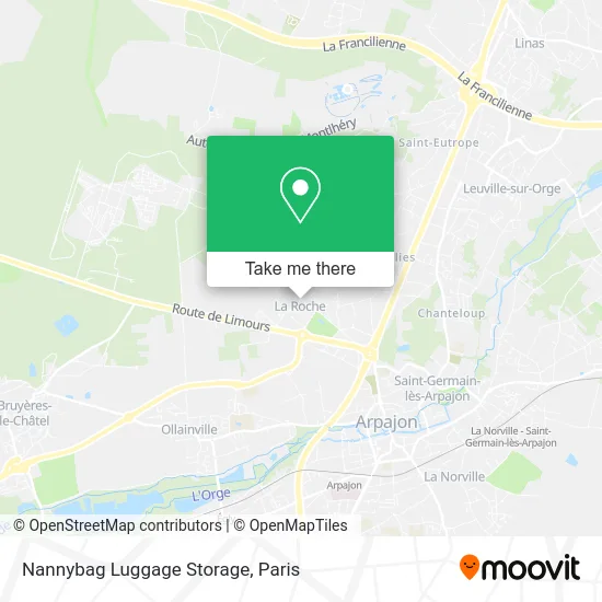 Nannybag Luggage Storage map