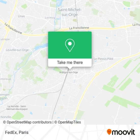 FedEx map