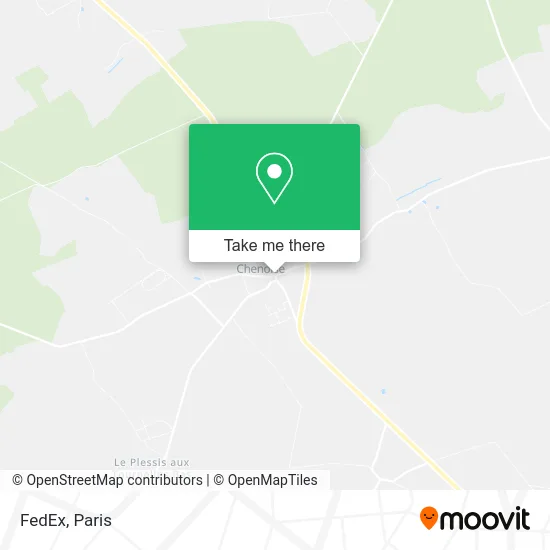 FedEx map