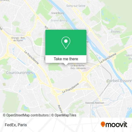 FedEx map