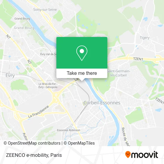 Mapa ZEENCO e-mobility
