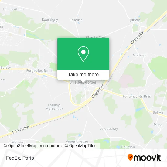 FedEx map