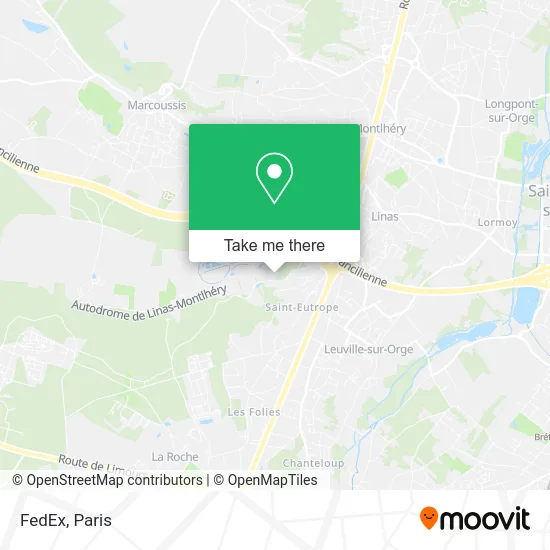 FedEx map
