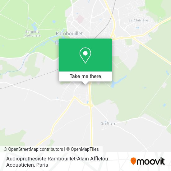 Audioprothésiste Rambouillet-Alain Afflelou Acousticien map