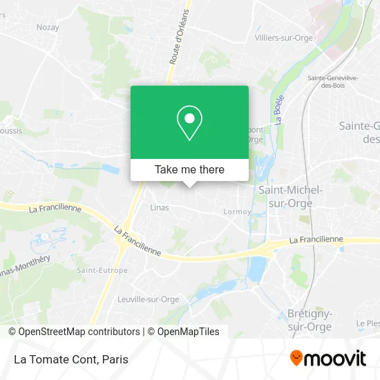 La Tomate Cont map