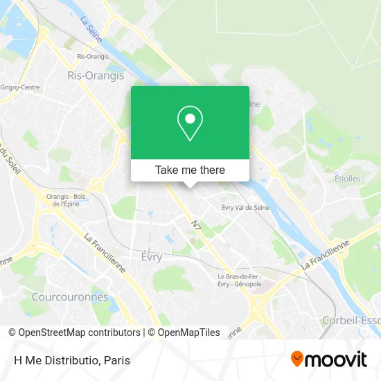 H Me Distributio map