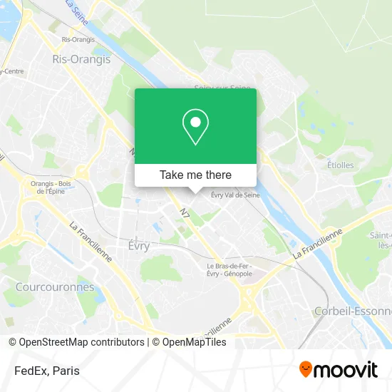 FedEx map