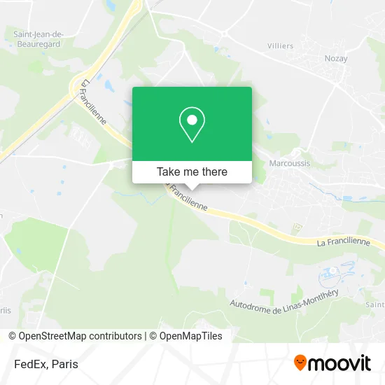 FedEx map