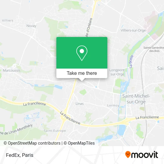 FedEx map