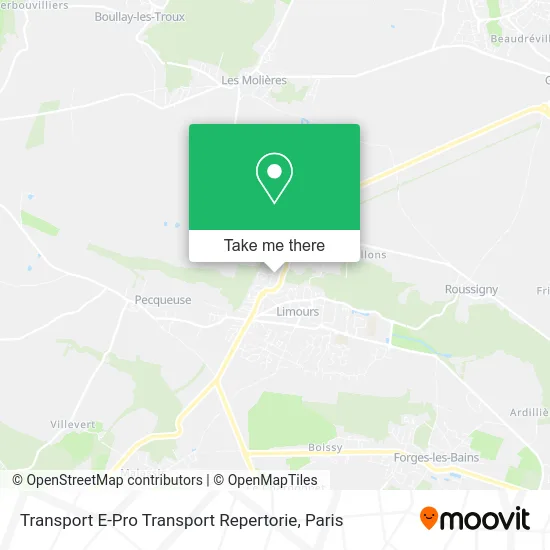 Transport E-Pro Transport Repertorie map