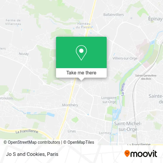 Jo S and Cookies map