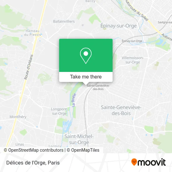 Délices de l'Orge map