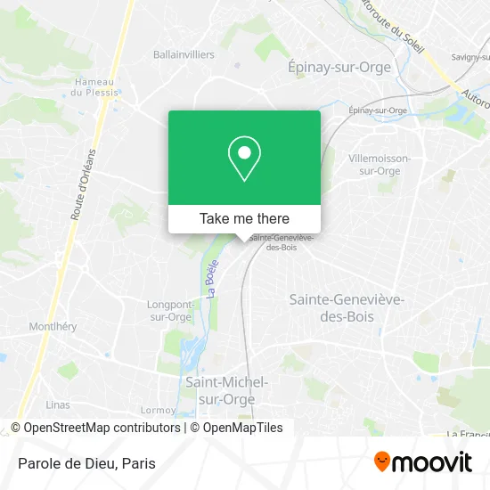 Parole de Dieu map
