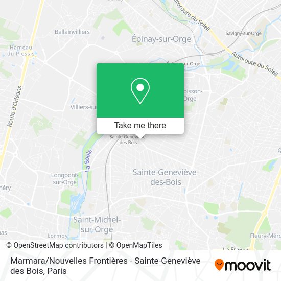 Marmara / Nouvelles Frontières - Sainte-Geneviève des Bois map
