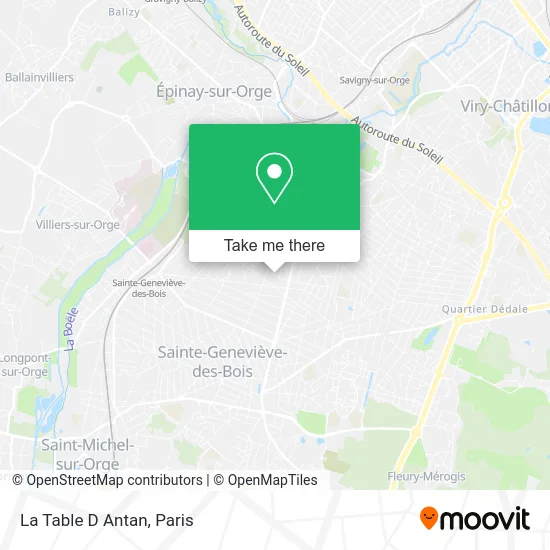 La Table D Antan map